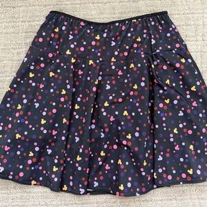 Women's Black Polka Dot Skort